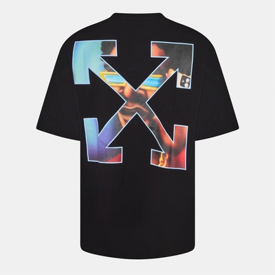Off White Тениска Off White Men's Barber Skate T-Shirt - Black-Serenity