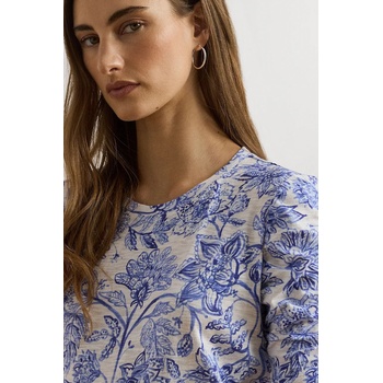 Lauren Ralph Lauren Памучна тениска Lauren Ralph Lauren дамска в синьо 200971025 (200971025)