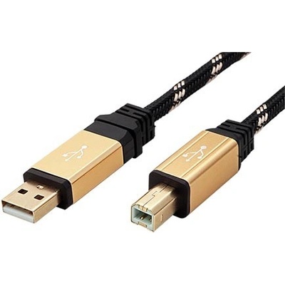 Roline 11.02.8803 Gold USB 2.0 kabel A-B, 3m