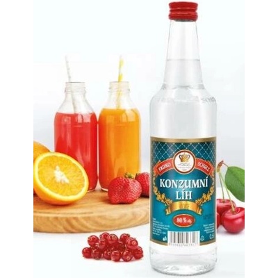 Fruko Schulz Konzumní líh 80% 0,5 l (holá láhev)