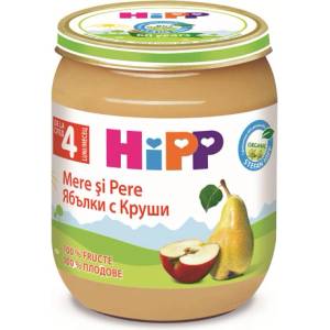 HiPP Био Пюре HiPP Круши с ябълки 125 гр. - 4+ месеца