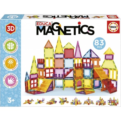 EDUCA magnetická stavebnice Magnetics 83 díků