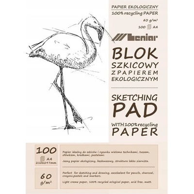 Skicovací blok 50 listový krémový 420 x 594 mm