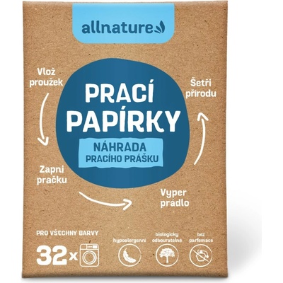 ALLNATURE Pracie prúžky 16 ks 32 praní