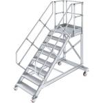 KRAUSE Мобилно алуминиево стълбище с платформа Krause, 1x8, наклон 45° (07827876) (07827876)