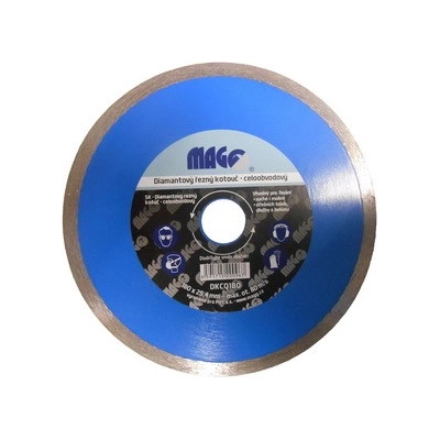 Magg Diamantový kotouč celoobvodový 150 x 25,4 mm DKC150254