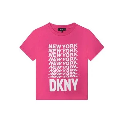 DKNY Тишърт D35S76 D Розов Regular Fit (D35S76 D)