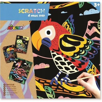 Škrabací obrázky Ptáci Avenir