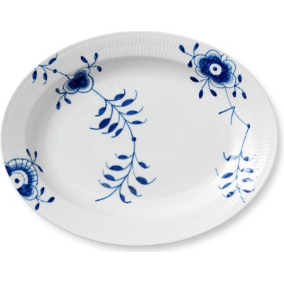 Royal Copenhagen Porcelánový oválny tanier Blue Fluted Mega 36,5 cm