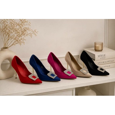 Ideal Shoes dámské lodičky zelená