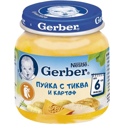 Gerber пюре пуйка с тиква и картофи - 125 г