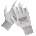 DYKENO fabric finger 003-k20 / Ръкавици с текстилно покритие - бели 8 (003-k20-08)