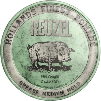 REUZEL Styling Green Pomade Grease Medium Hold помада за коса средна фиксация Man 340 гр