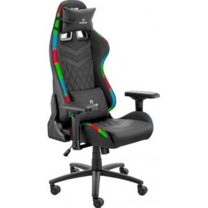 Nitro Concepts Геймърски стол NITRO CONCEPTS Nemesis Ultimate Edition, до 130kg, Relax тип Bucket, изкуствена кожа, 4D регулируеми подлакътници, газов амортисьор клас 4, вградено RGB осветление, лумбална и шийна въз