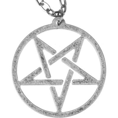 Leather & steel fashion Висулка Pentagram - LSF4 71