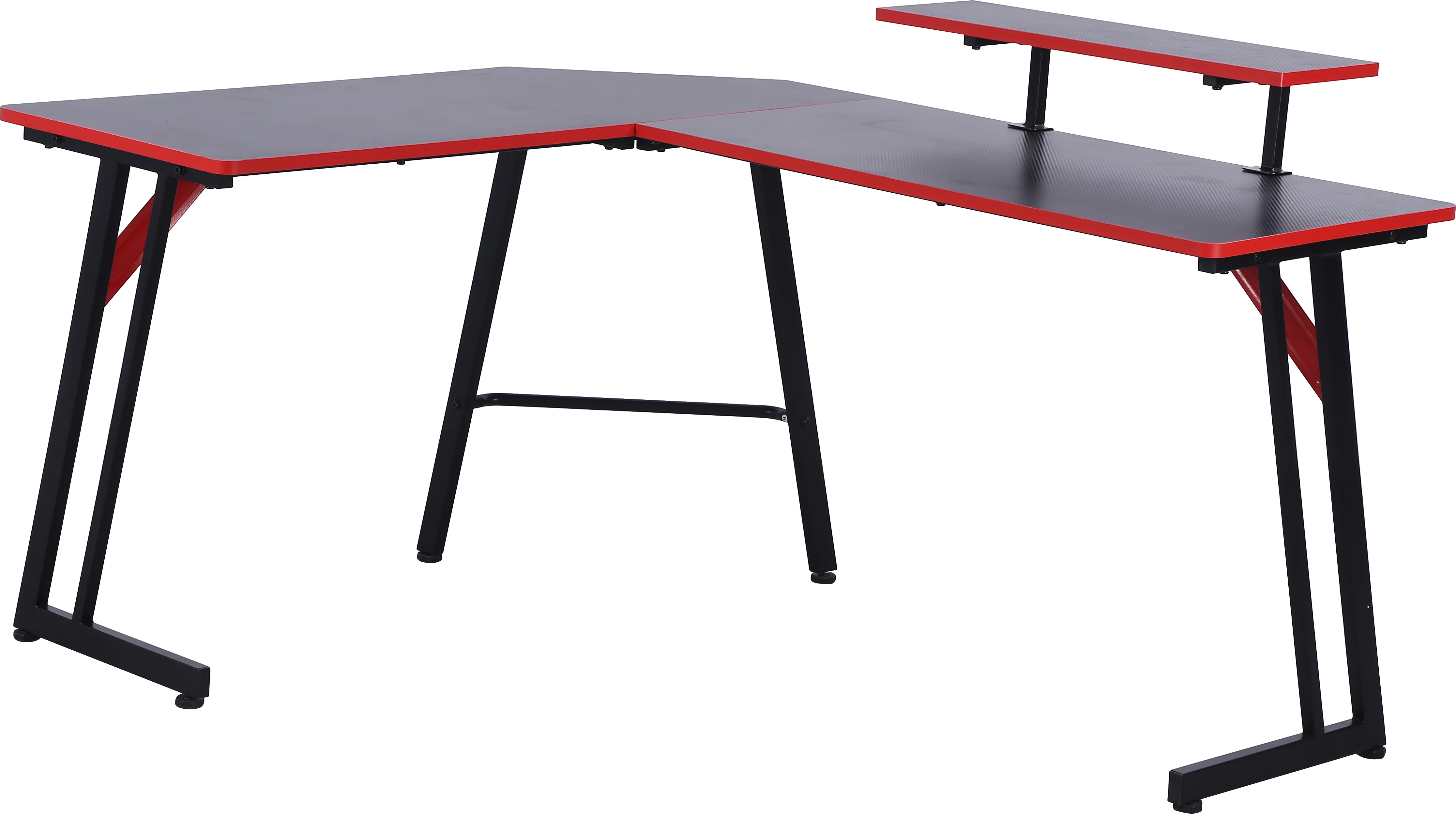 Plasico Computers Геймърско бюро COMMANDER, 150/120/73 cm, Черен