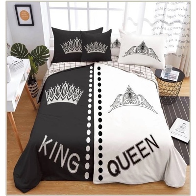 TiaHome 6 dielne Obliečky polycotton King 200x140 90x70