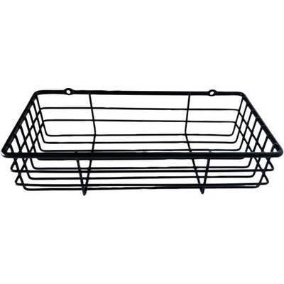 POLIČKA OBDÉLNÍKOVÁ ČERNÁ DRÁT 25X12X6CM