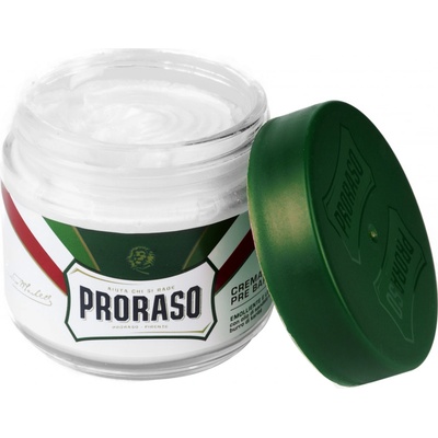 Proraso Green Pre-Shave Cream krém pro snadnější oholení s mentolem a eukalyptem 100 ml – Zboží Dáma