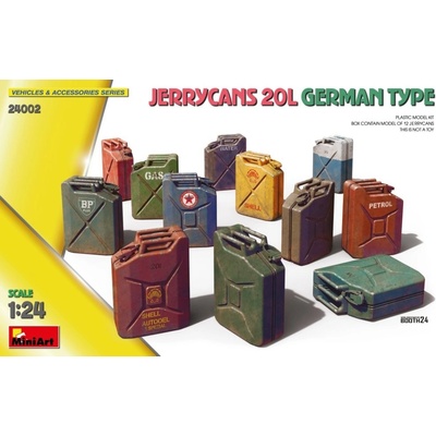 MiniArt Jerrycans 20L German Type 12 pcs. 1:24