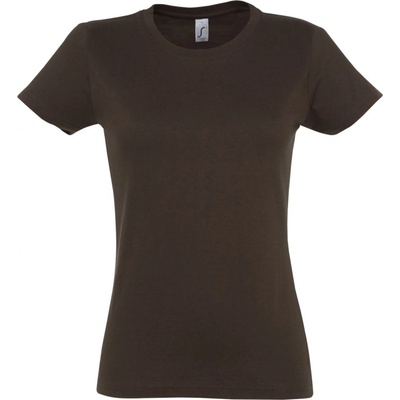 SOĽS Imperial Dámske triko s krátkym rukávom SL11502 Chocolate