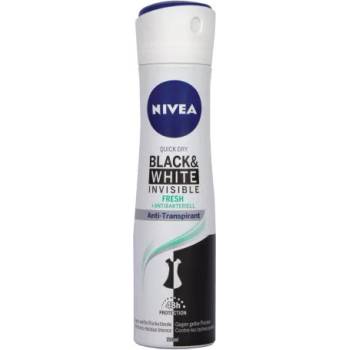 Nivea Black&White Invisible Дамски део спрей против изпотяване 150мл