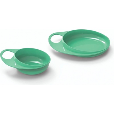 NUVITA Talíř a miska Pastel green