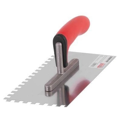 Hladítko Strend Pro Premium BRAVO RED SoftHand, 270x130 mm, 0,7 mm, e10 mm, nerez