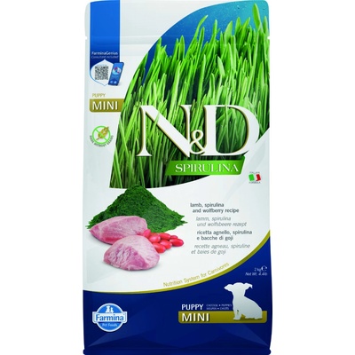 N&D Spirulina Puppy Mini Lamb & Wolfberry 2 kg