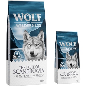 Wolf of Wilderness 12 + 2 подарък! 14 кг Wolf of Wilderness суха храна - The Taste Of Scandinavia