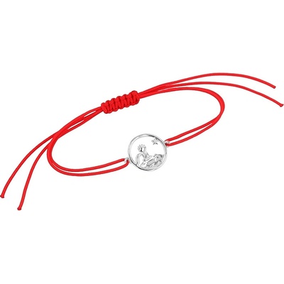 Eppi Šnúrkový vykrojený náramok zo striebra s postavičkou Malý princ BR47961