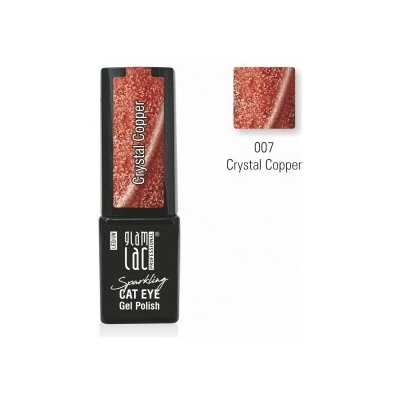 GlamLac Gel lak magnetický měděný 007 Crystal Copper 6 ml