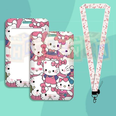 Šňůrka na krk 23174 s cedulkou na karty Hello Kitty