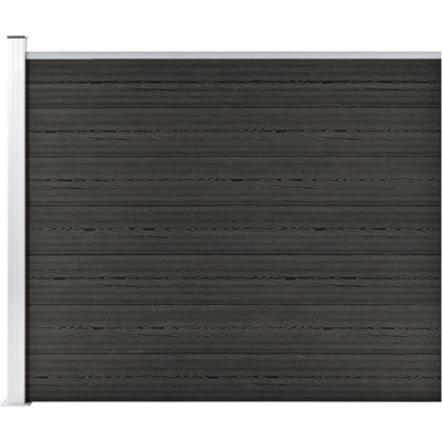 vidaXL Plotový dílec WPC 175 x 146 cm šedý