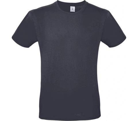 B&C #E150 tričko modré light navy