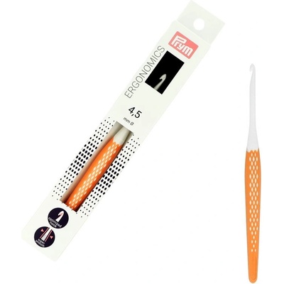 Ergonomický háček Prym 4,5 mm oranžový