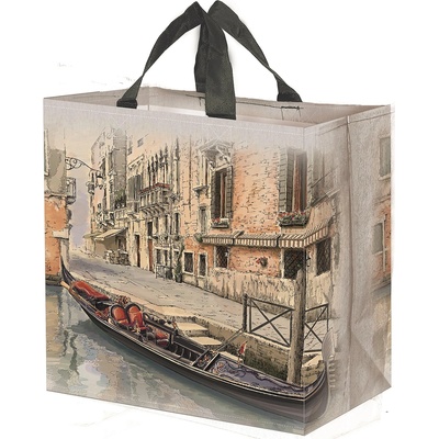 BRAVO 5284330 - Taška lamino 33l, strieborná Benátky 38x22x40cm