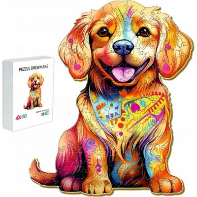 Puzzle drevené Pasjo24 Sladký Psík 133 dielikov