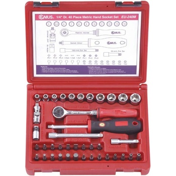Genius Tools 1/4" 40 kusov EU-240M