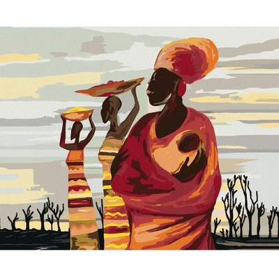 Zuty Malování podle čísel AFRICKÉ ŽENY S DÍTĚTEM