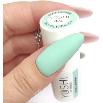 Yoshi Hybridní lak na nehty 824 Blue Lagoon Pastel Paradise 6 ml