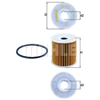 Olejový filter MAHLE ORIGINAL OX 346D (OX346D)