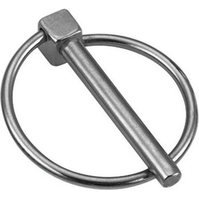 Manutan Sklopná závlačka s kroužkem Nerezocel A4 4,4MM