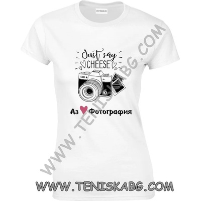 Fruit of the Loom Тениска с щампа- Аз обичам фотографията