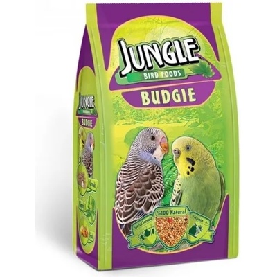 Jungle Natural Budgie Food - пълноценна храна за вълнисти папагали, 400 гр - Турция JNG-001