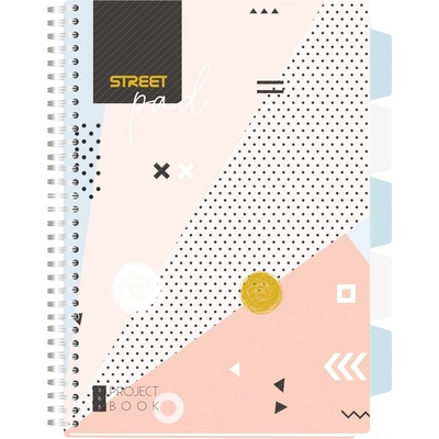 STREET Тетрадка Street Pad, А4, спир, PP, 100л, МК, цветна (30656-А-COLOURFUL)