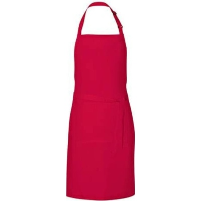 Link Kitchen Wear Unisex grilovací zástěra X987 Strawberry Red Pantone 186 85x72cm
