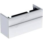 Geberit 500.356. 00.1-Шкаф за баня под двойна мивка Smyle Square 61, 7x118, 4 cm бял (GB0101)