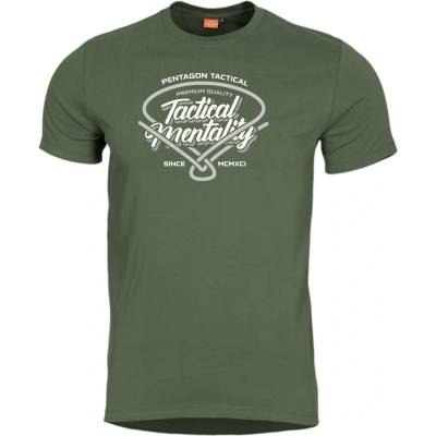 Pentagon tričko Tactical Mentality olive green