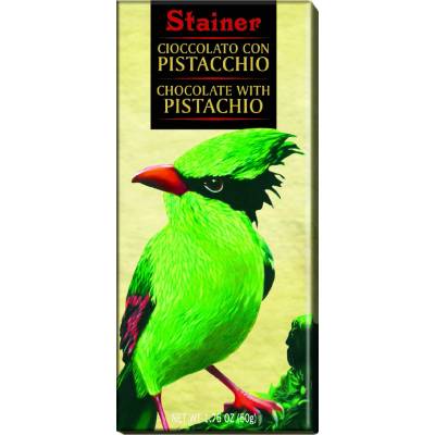 Stainer bílá čokoláda s pistáciemi 50 g